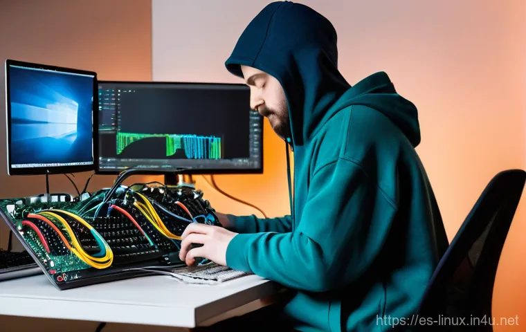 리눅스 자격증 취득을 위한 추천 학습 자료 - **"A professional in their late 20s to early 30s, dressed in business casual attire (e.g., a smart p...