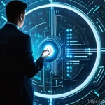 리눅스 실기 시험에서 자주 다뤄지는 사례 분석 - **"Permissions and Access Control: Digital Gatekeeper"**
    A visually striking, high-tech illustra...